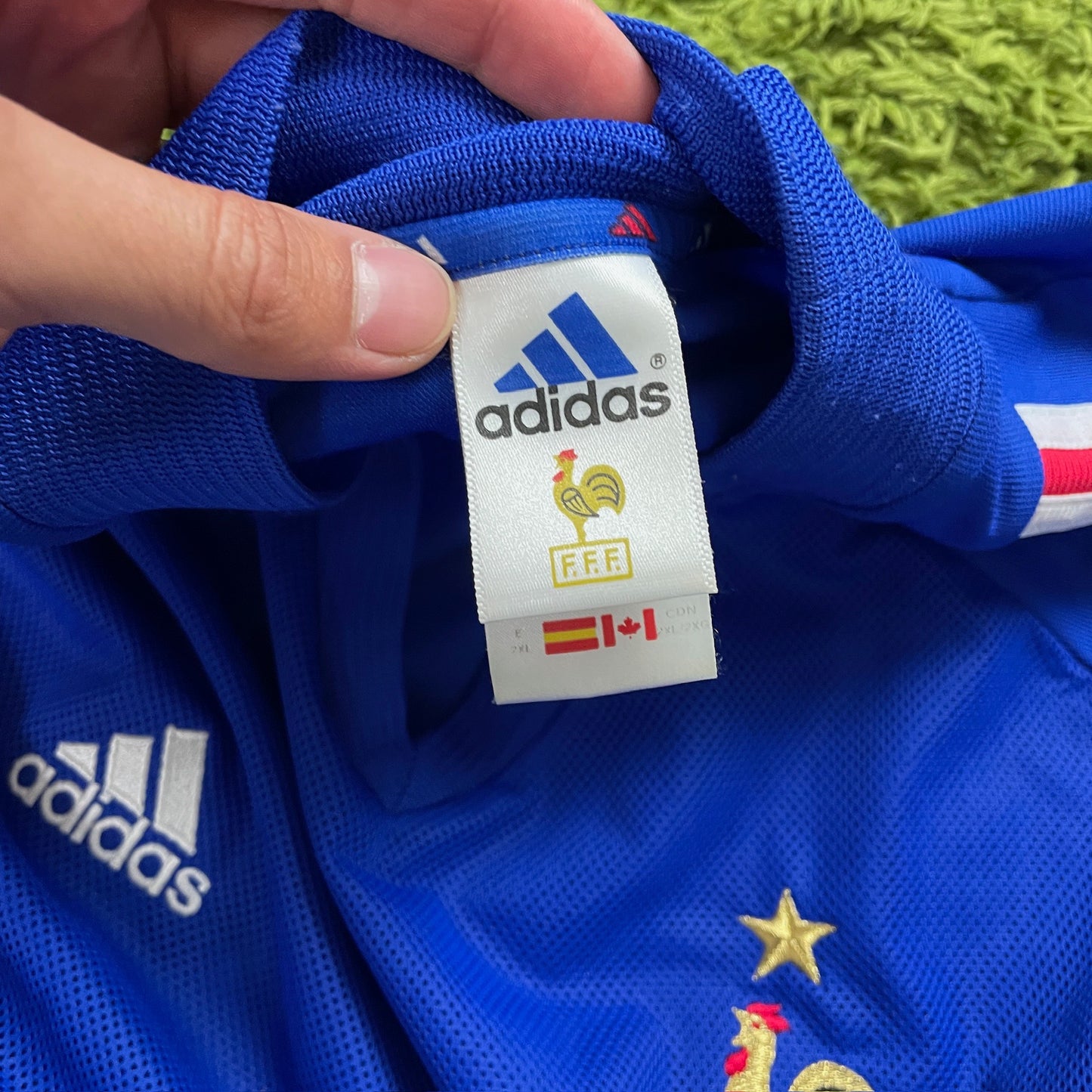 Adidas Frankreich Trikot Größe XXL blau 2002