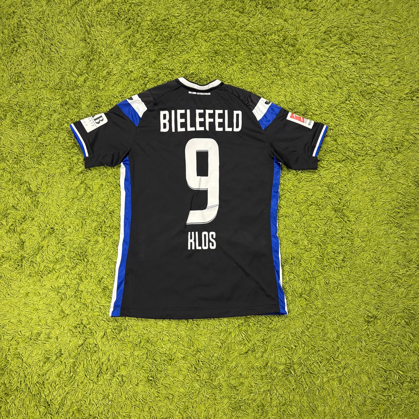Joma Arminia Bielefeld Klos Trikot schwarz Größe M 2018 2019