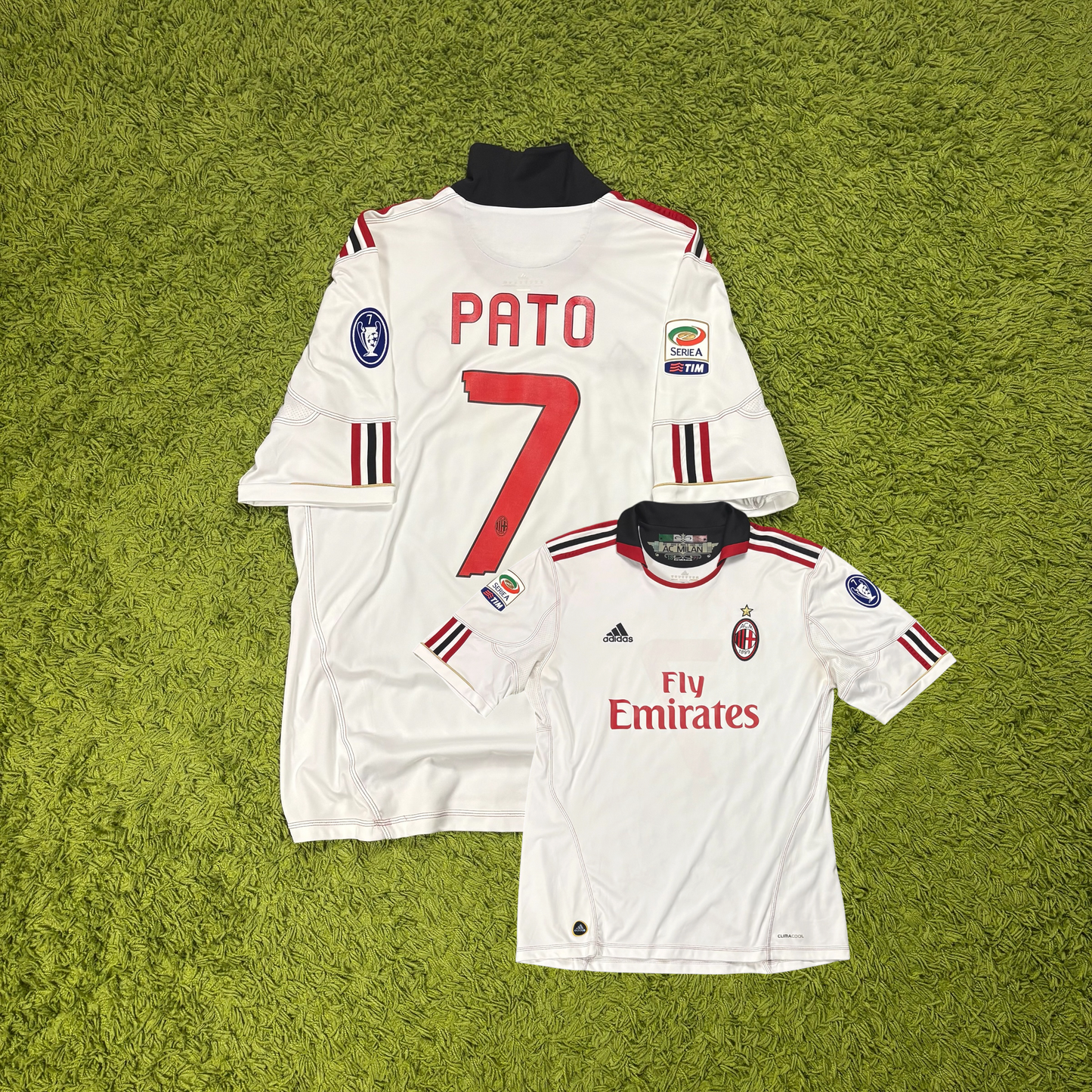Adidas AC Mailand Milan Pato Trikot Weiß Größe XL 2010 2011