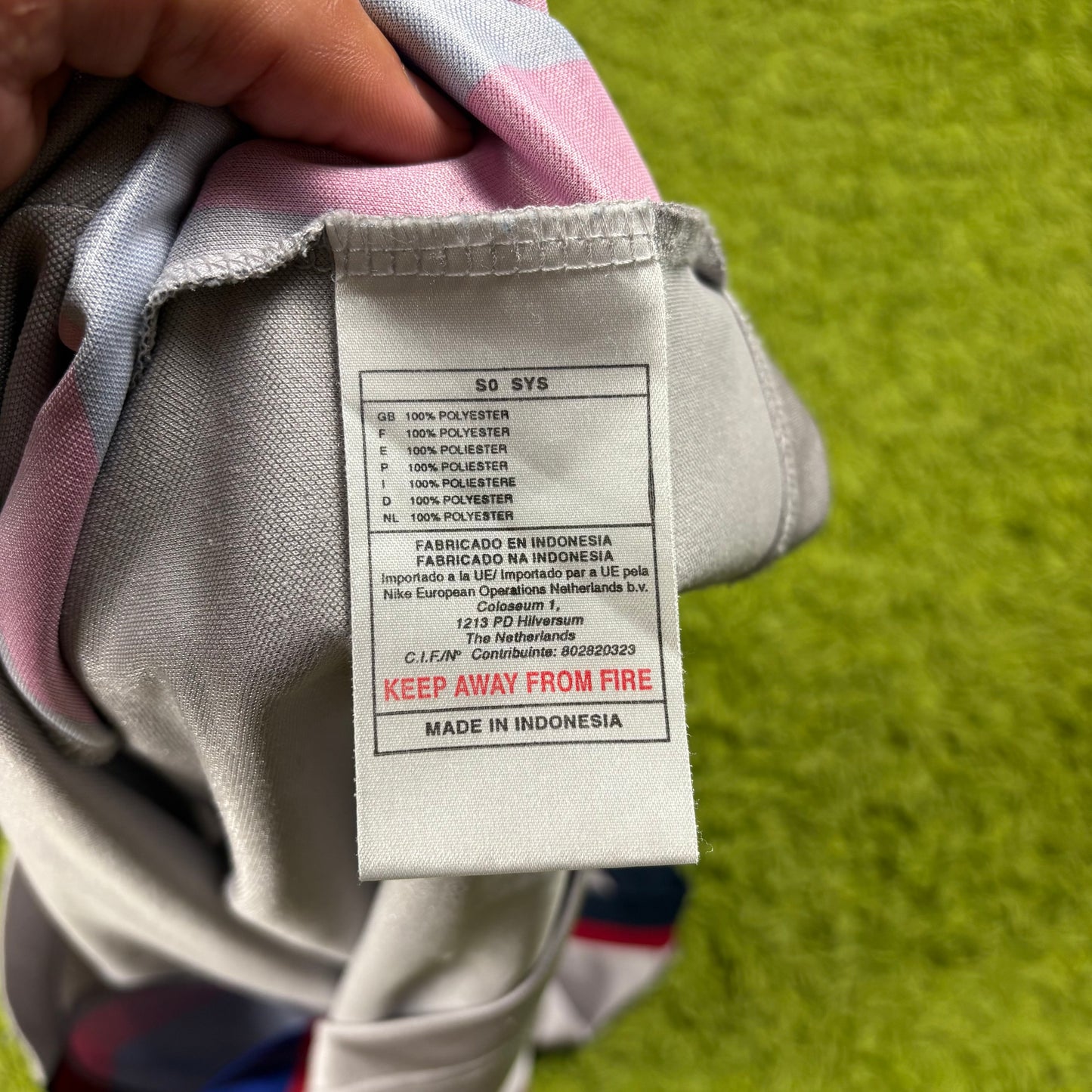 Nike FC Barcelona Guardiola Trikot grau Größe L 1999 2001