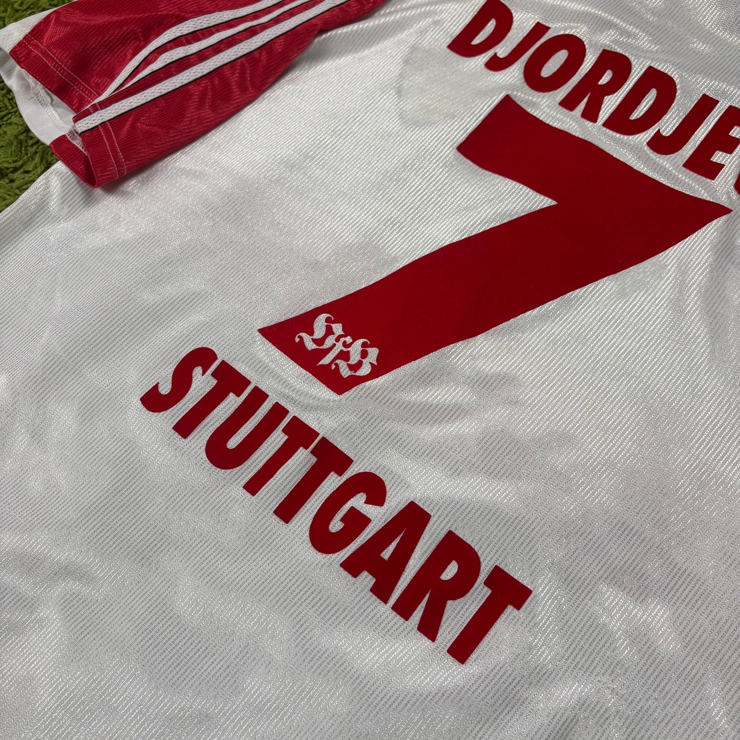 Adidas VFB Stuttgart Djordjevic Trikot Weiß Größe XL 1998 1999