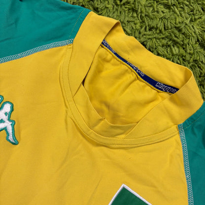 Kappa Brasilien Trikot t Shirt gelb Größe L
