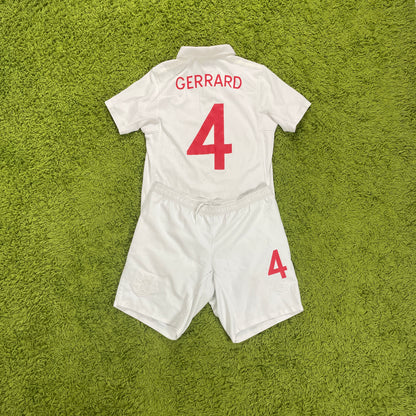 Umbro England Gerrard Trikot + Shorts Größe M weiß 2010