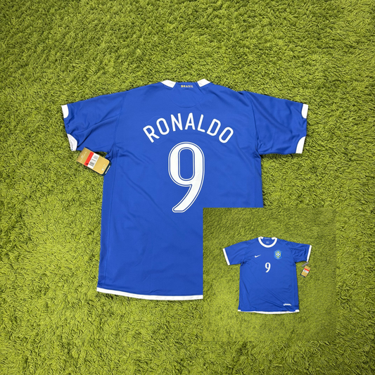 Nike Brasilien Ronaldo R9 Trikot blau Größe L 2006 2008 NEU MIT ETIKETT