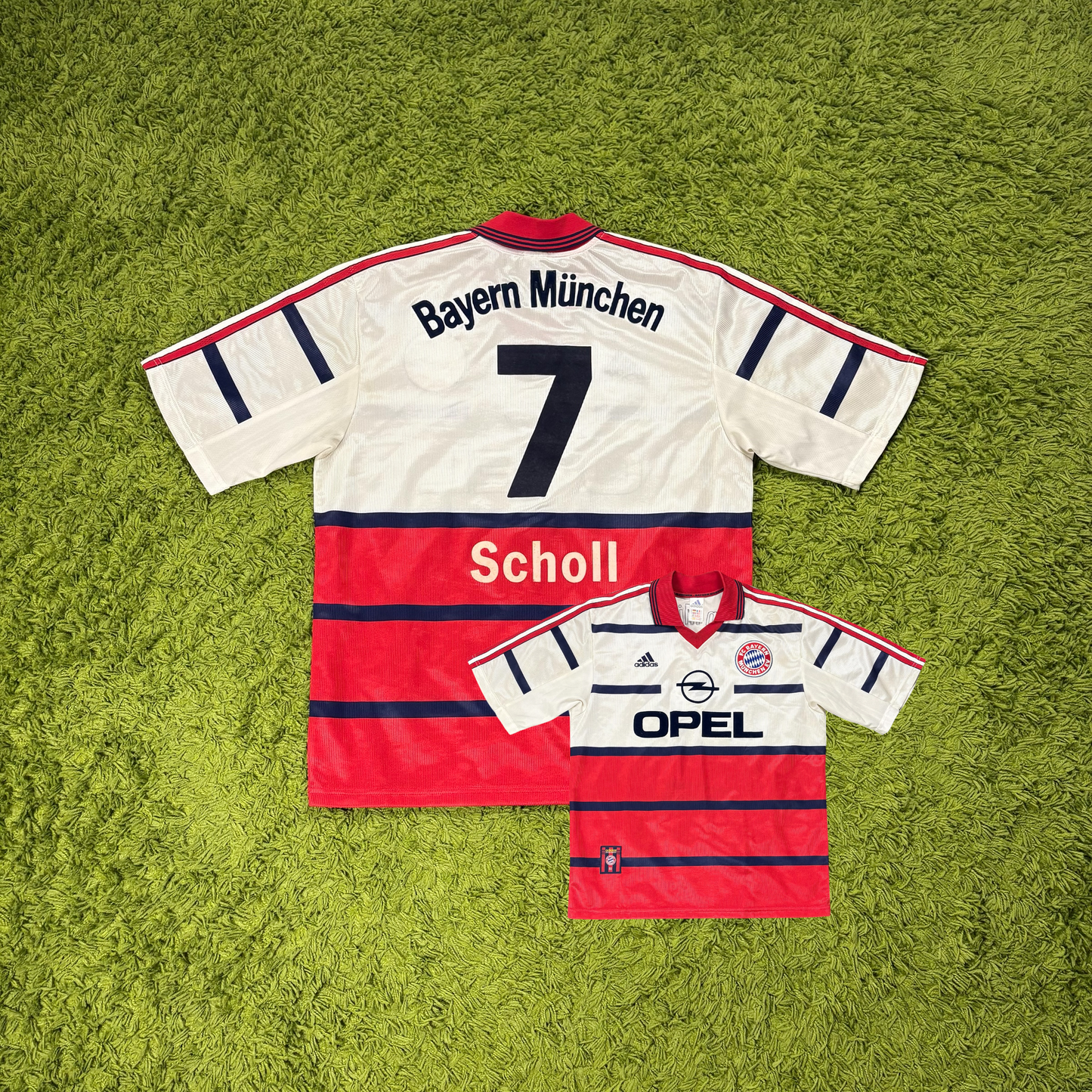 Adidas Fc Bayern München Scholl Trikot Weiß Größe M 1998 2000