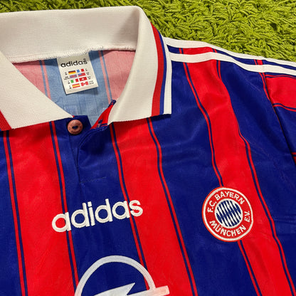 Adidas FC Bayern München Trikot blau rot Größe M 1995 1997