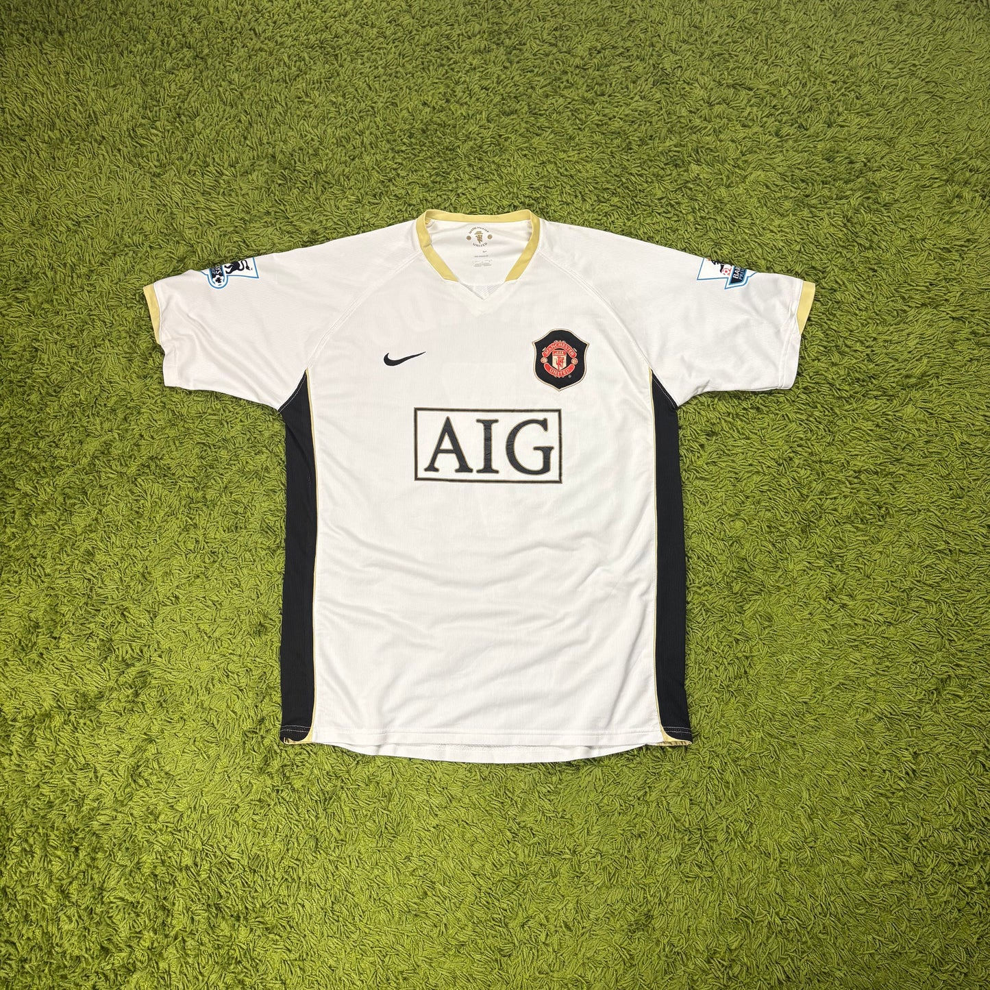 Nike Manchester United Ronaldo CR7 Trikot Weiß Größe L 2006 2007