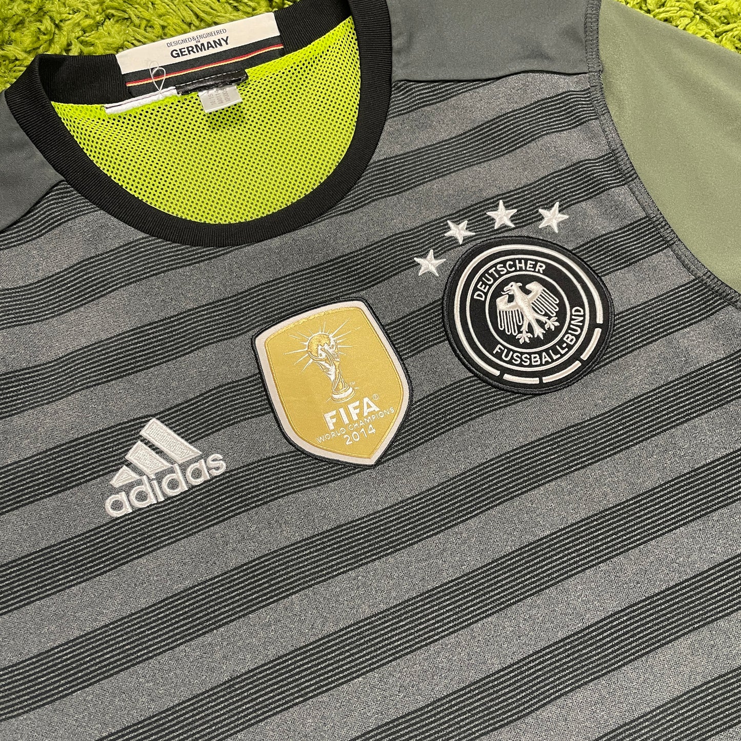 Adidas Deutschland Trikot grau wendbar 2016 Größe M DFB