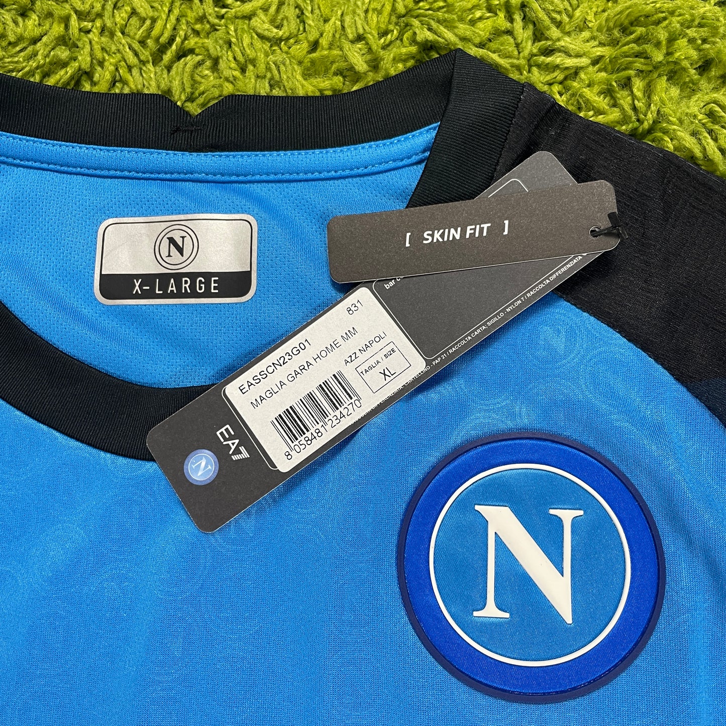 EA7 SSC Napoli Neapel Trikot blau Größe XL 2022 2023