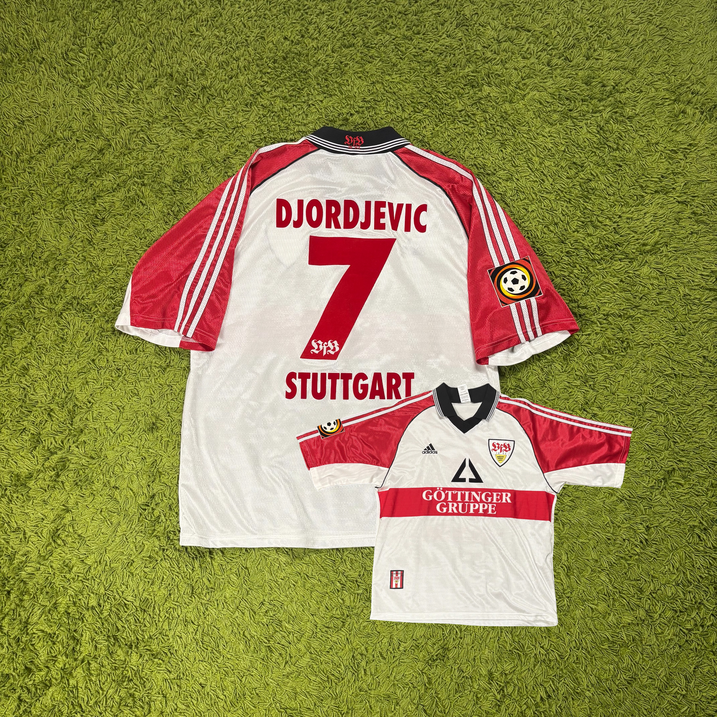 Adidas VFB Stuttgart Djordjevic Trikot Weiß Größe XL 1998 1999