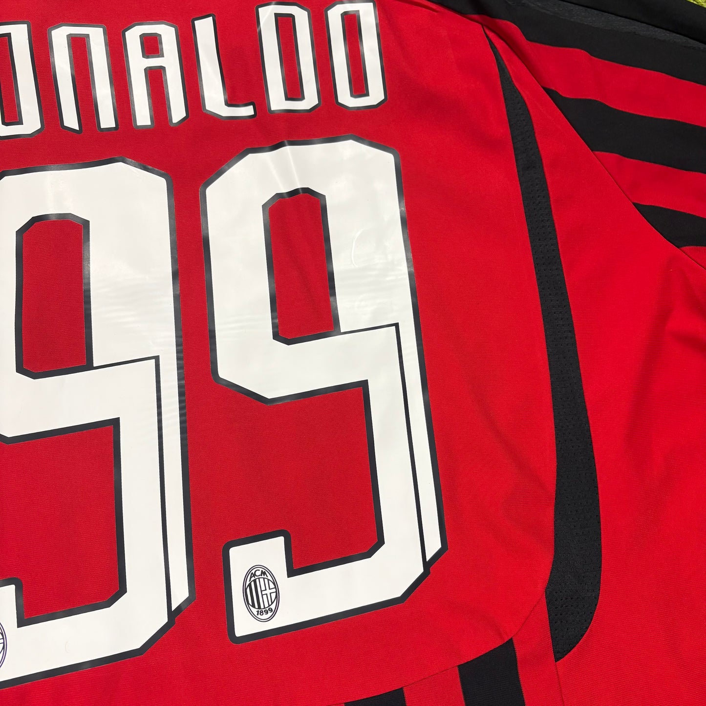 Adidas AC Mailand Milan Milano Ronaldo R9 Trikot rot Größe XL 2007 2008 #99