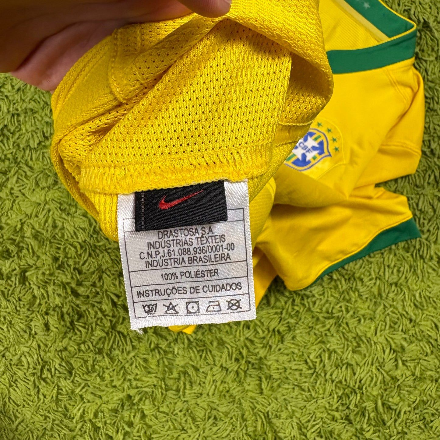 Nike Ronaldo Brasilien Trikot Gelb Größe M 2006
