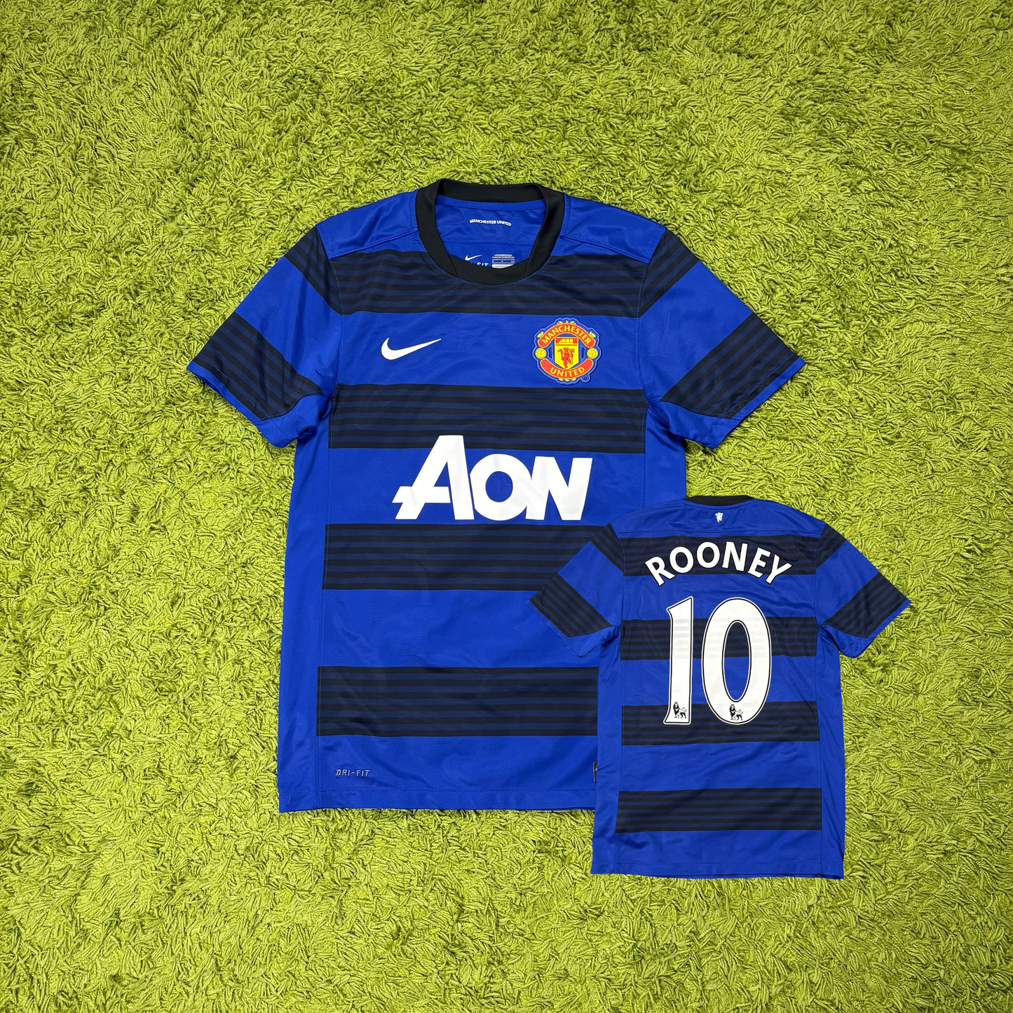 Nike Manchester United Rooney Trikot blau Größe S 2011 2012