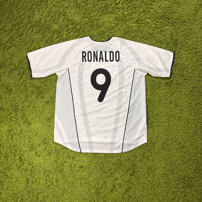 Nike Inter Mailand Milan Ronaldo R9 Trikot grau Größe XL 2001 2002