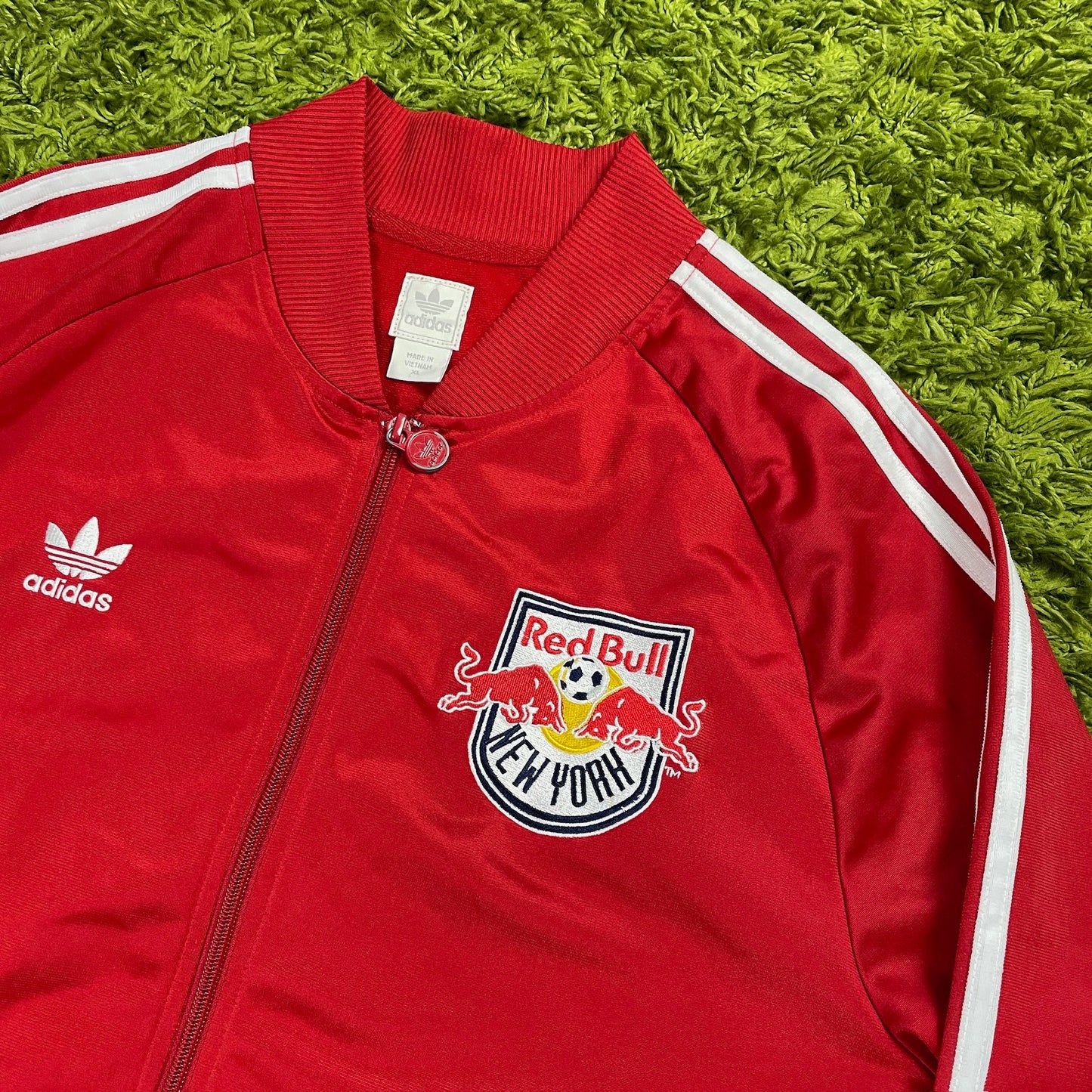 Adidas Redbull New York Trainingsjacke Jacke rot Größe XL