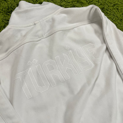 Nike Türkei Trainingsjacke weiß Größe XL