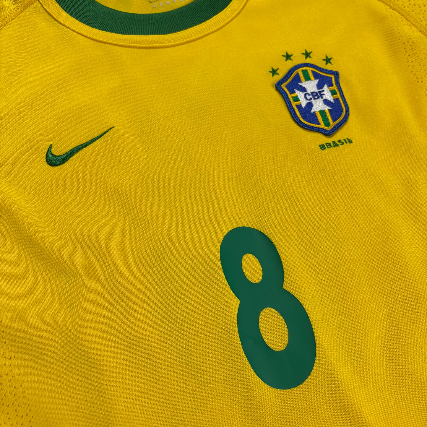 Nike Brasilien Emerson Trikot gelb Größe L 2000 2002