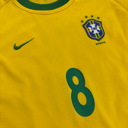Nike Brasilien Emerson Trikot gelb Größe L 2000 2002