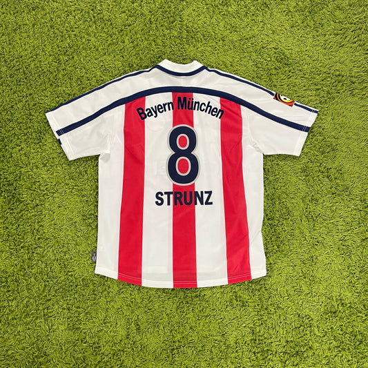 Adidas FC Bayern München Trikot weiß Strunz Größe L 2000 2002