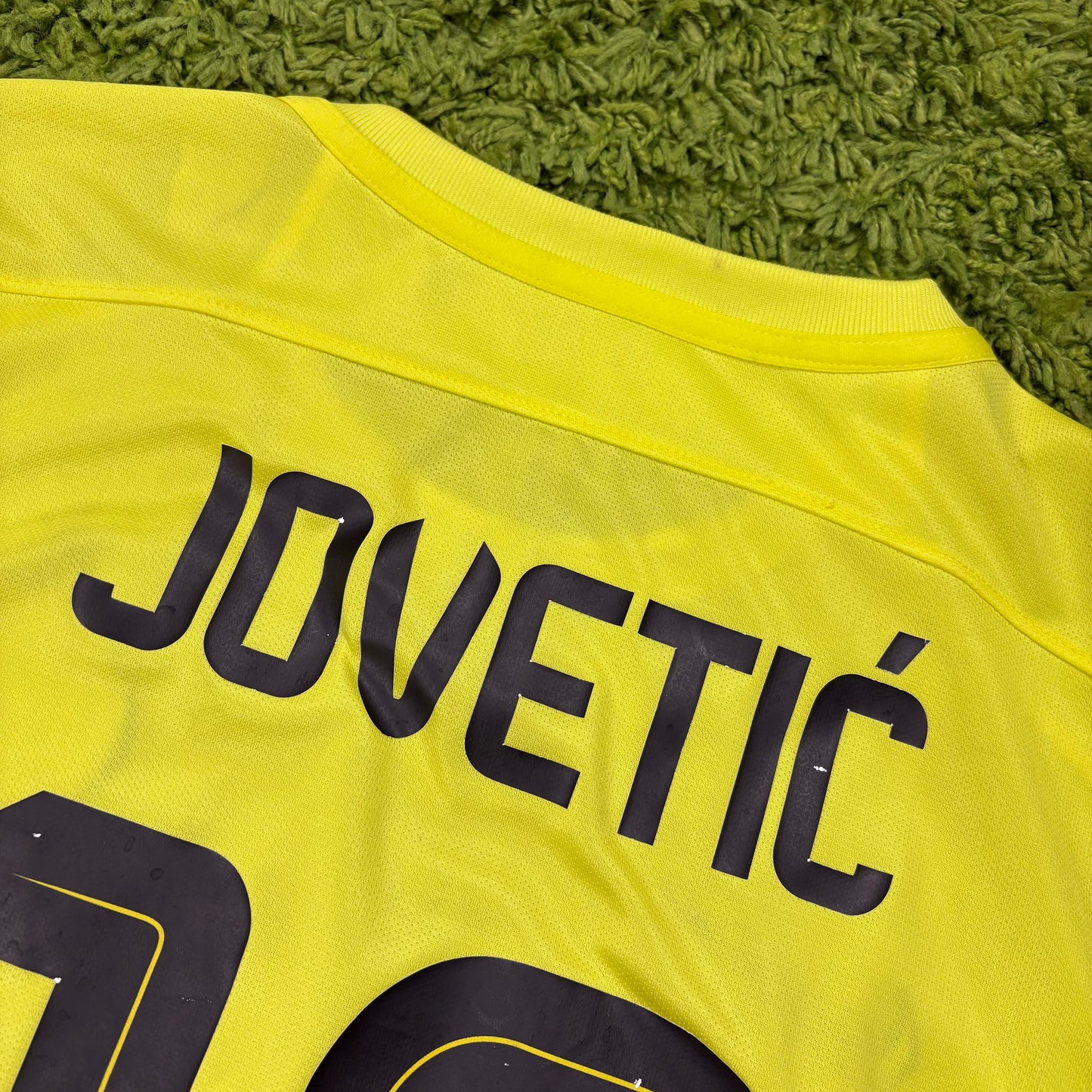 Nike Inter Mailand Milan Jovetic Trikot Gelb Größe M 2015 2016
