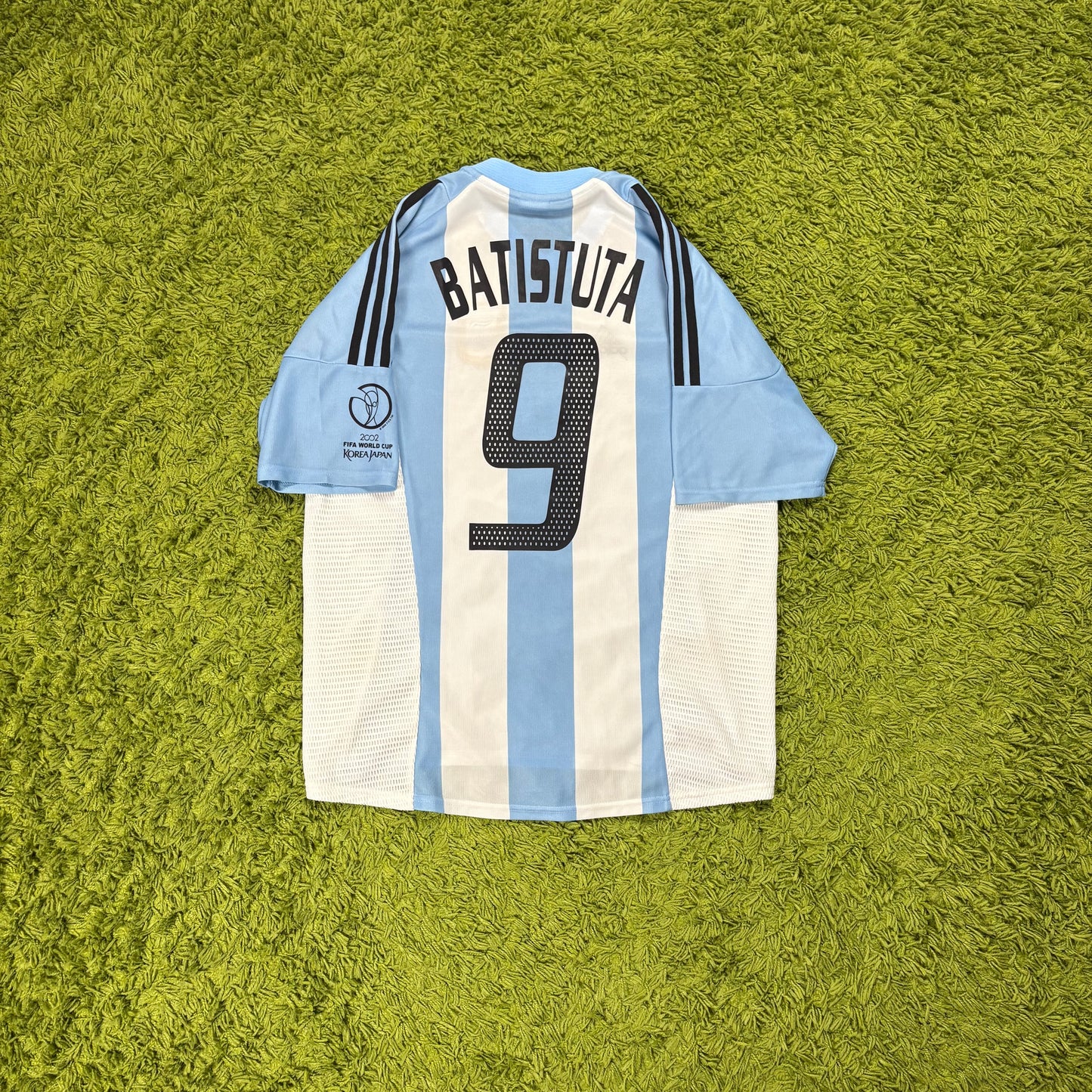 Adidas Argentinien Batistuta Trikot blau weiß Größe L 2002