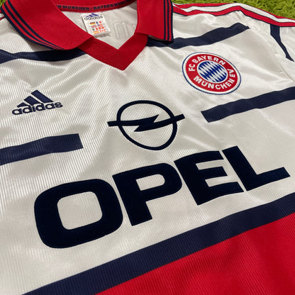 Adidas FC Bayern München Strunz Trikot weiß Größe L 1998 2000