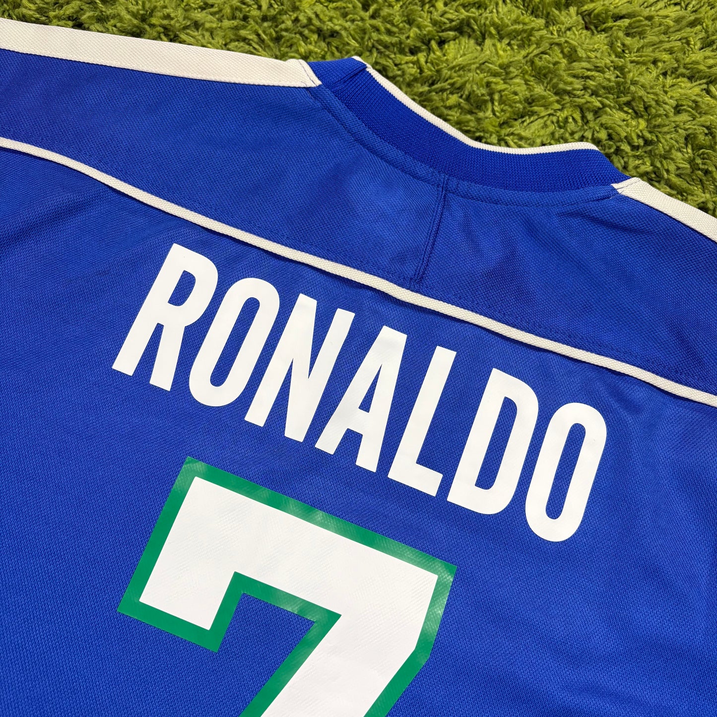 Nike Brasilien Ronaldo (Ronaldinho) Trikot blau Größe XL 1998