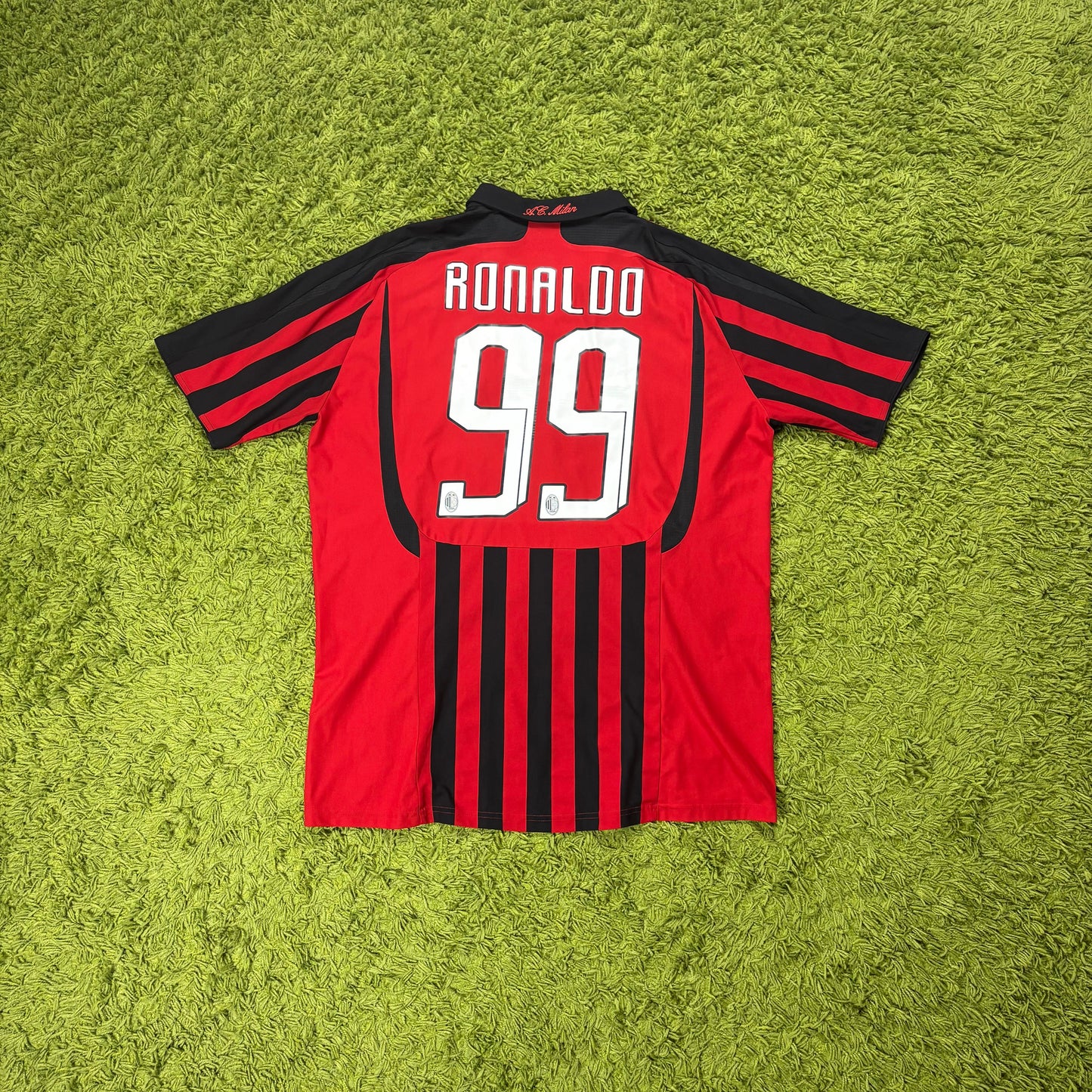 Adidas AC Mailand Milan Milano Ronaldo R9 Trikot rot Größe XL 2007 2008 #99