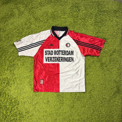 Adidas Feyenoord Rotterdam Cruz Trikot rot Weiß Größe XL 1998 1999