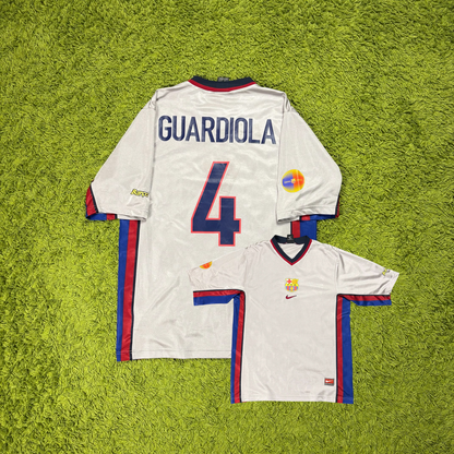 Nike FC Barcelona Guardiola Trikot grau Größe L 1999 2001