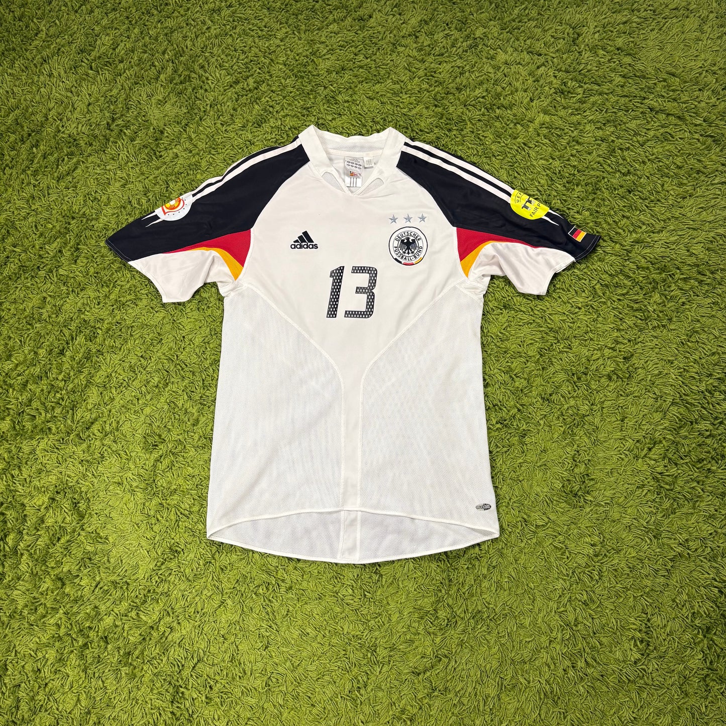Adidas Deutschland DFB Ballack Trikot Weiß Größe M 2004