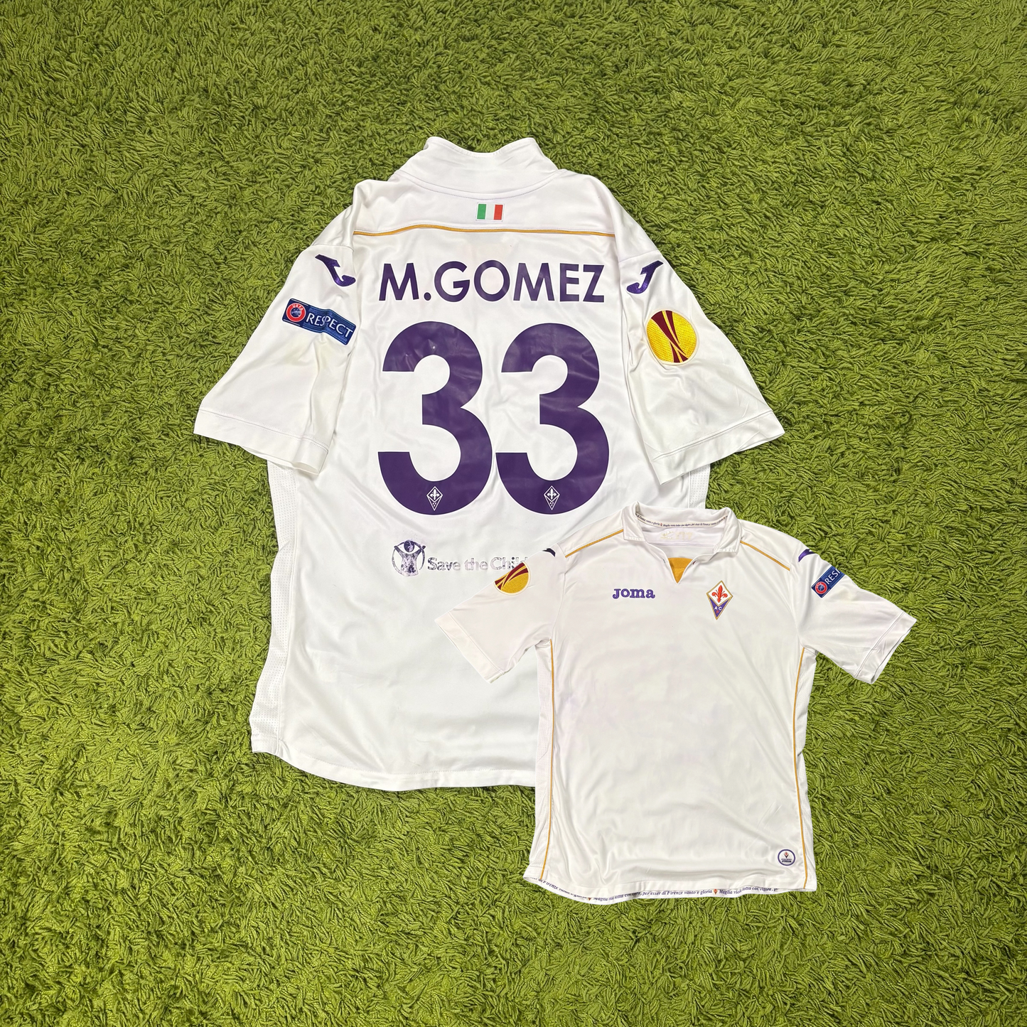 Joma AC Florenz Fiorentina Gomez Mario Trikot Weiß Größe XL 2013 2014