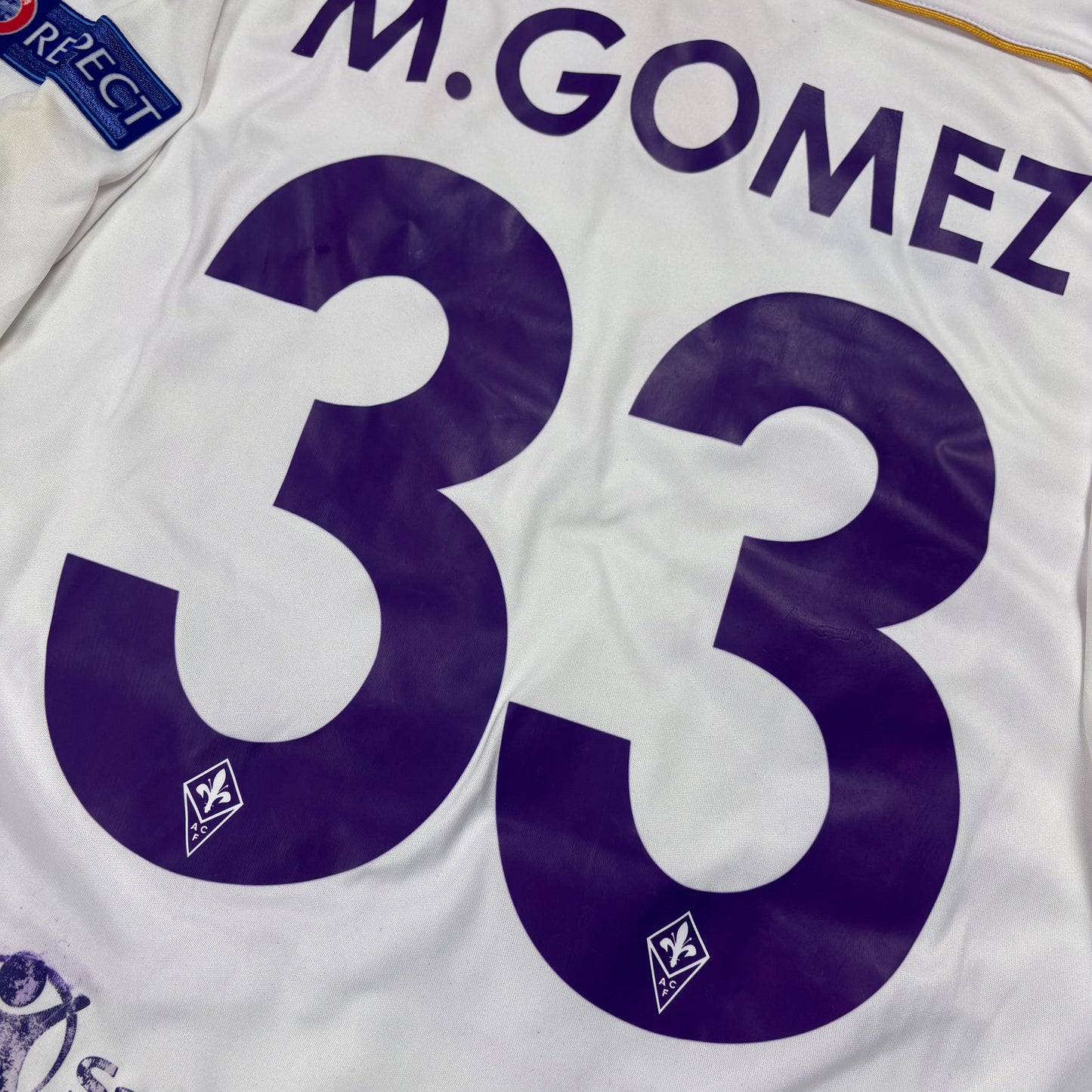 Joma AC Florenz Fiorentina Gomez Mario Trikot Weiß Größe XL 2013 2014
