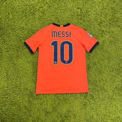Nike FC Barcelona Trikot Messi orange Größe YXL -> S 2009 2010