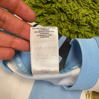 Adidas Argentinien Batistuta Trikot blau weiß Größe L 2002
