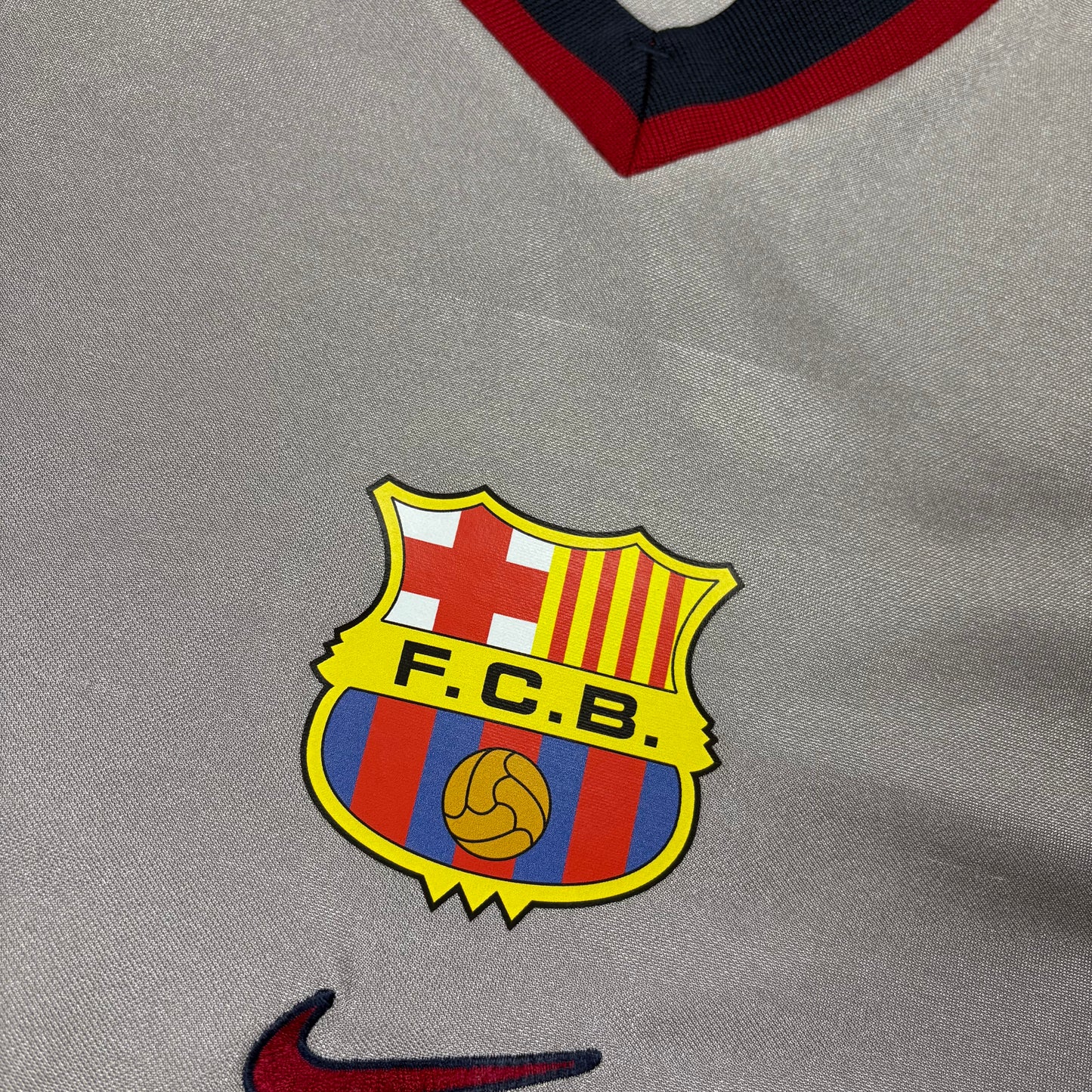 Nike FC Barcelona Guardiola Trikot grau Größe L 1999 2001