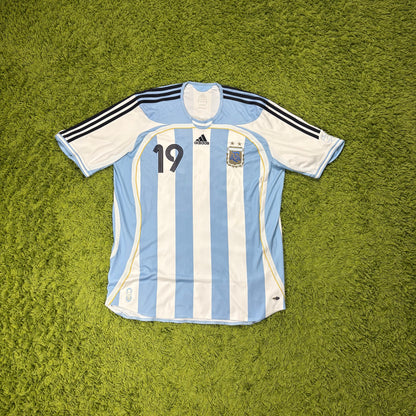 Adidas Argentinien Messi Trikot weiß blau Größe XL 2006