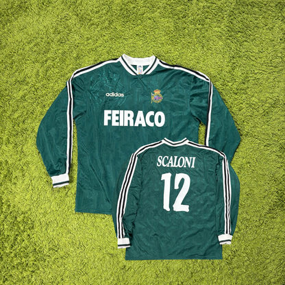 Adidas Deportivo La Coruna Scalomi Trikot Grün Größe XL Langarm 1999 2000
