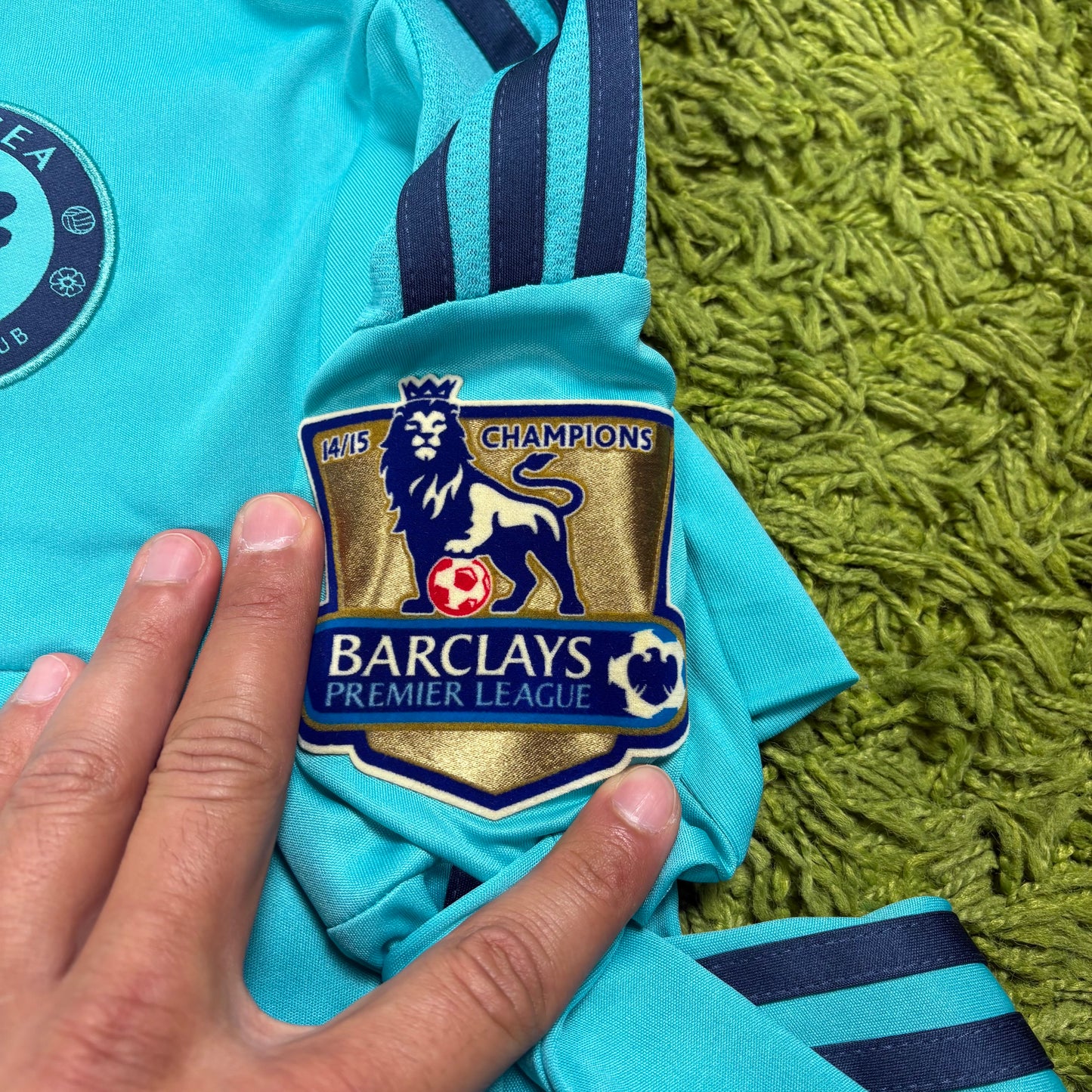 Adidas FC Chelsea Trikot Courtois blau Größe M 2015 2016 NEU