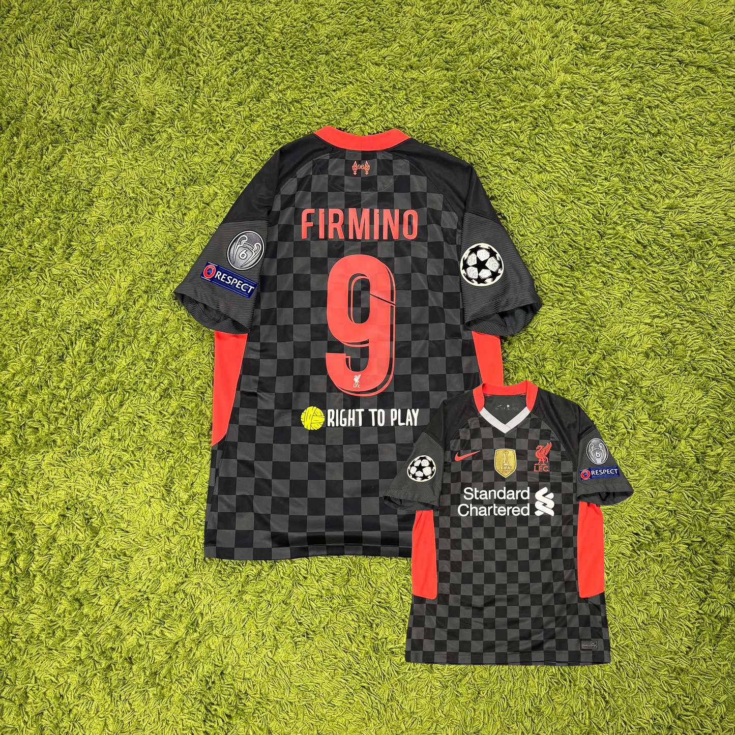 Nike FC Liverpool Firmino Trikot schwarz Größe M 2020 2021