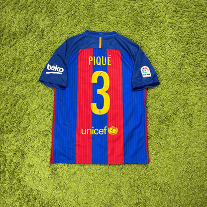 Nike FC Barcelona Pique Trikot rot Größe M 2016 2017