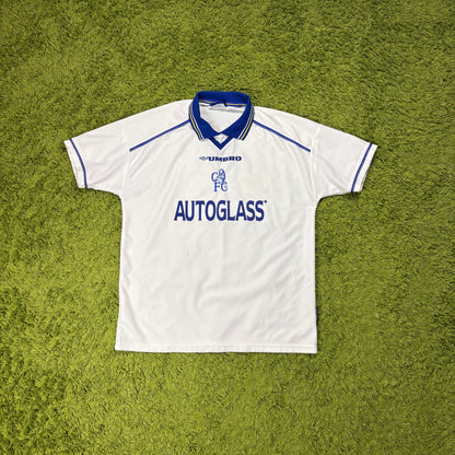 Umbro FC Chelsea Zola Trikot Weiß Größe XL 1998 2000