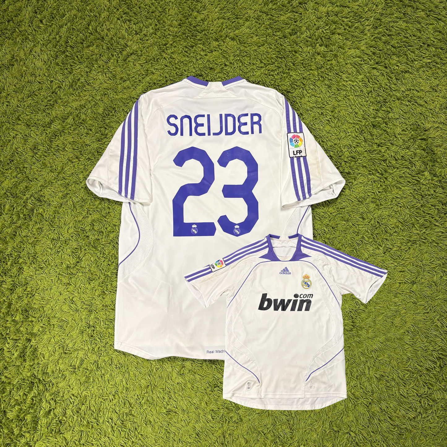 Adidas Real Madrid Sneijder Trikot Größe M weiß 2007 2008