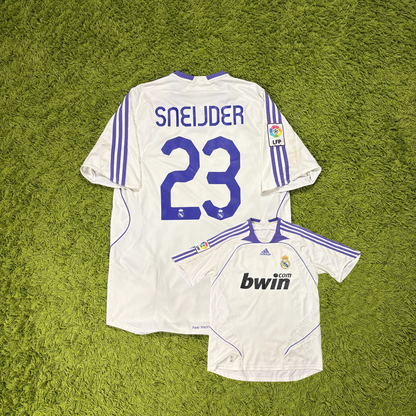 Adidas Real Madrid Sneijder Trikot Größe M weiß 2007 2008