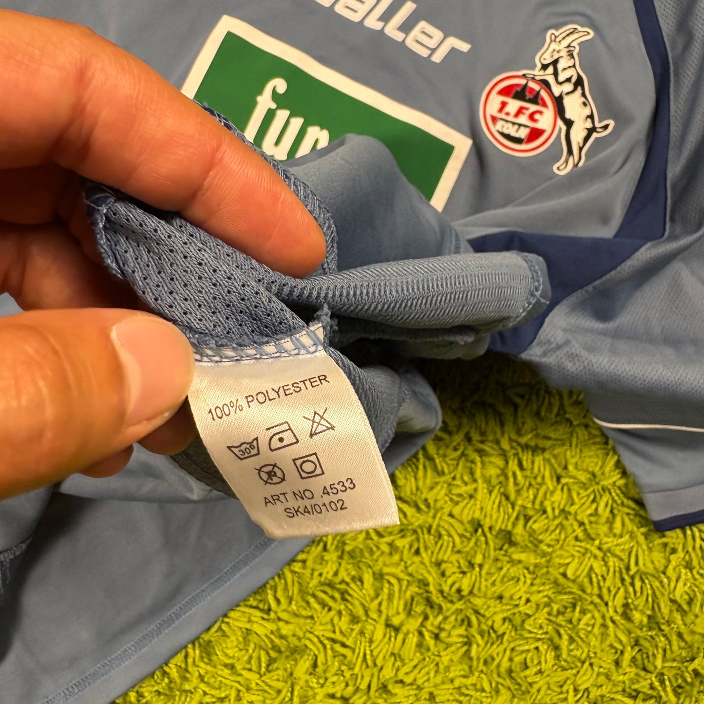 Saller 1. FC Köln Trikot grau Größe XXL Funny Frisch 2004 2005