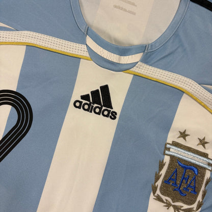 Adidas Argentinien Messi Trikot weiß blau Größe XL 2006
