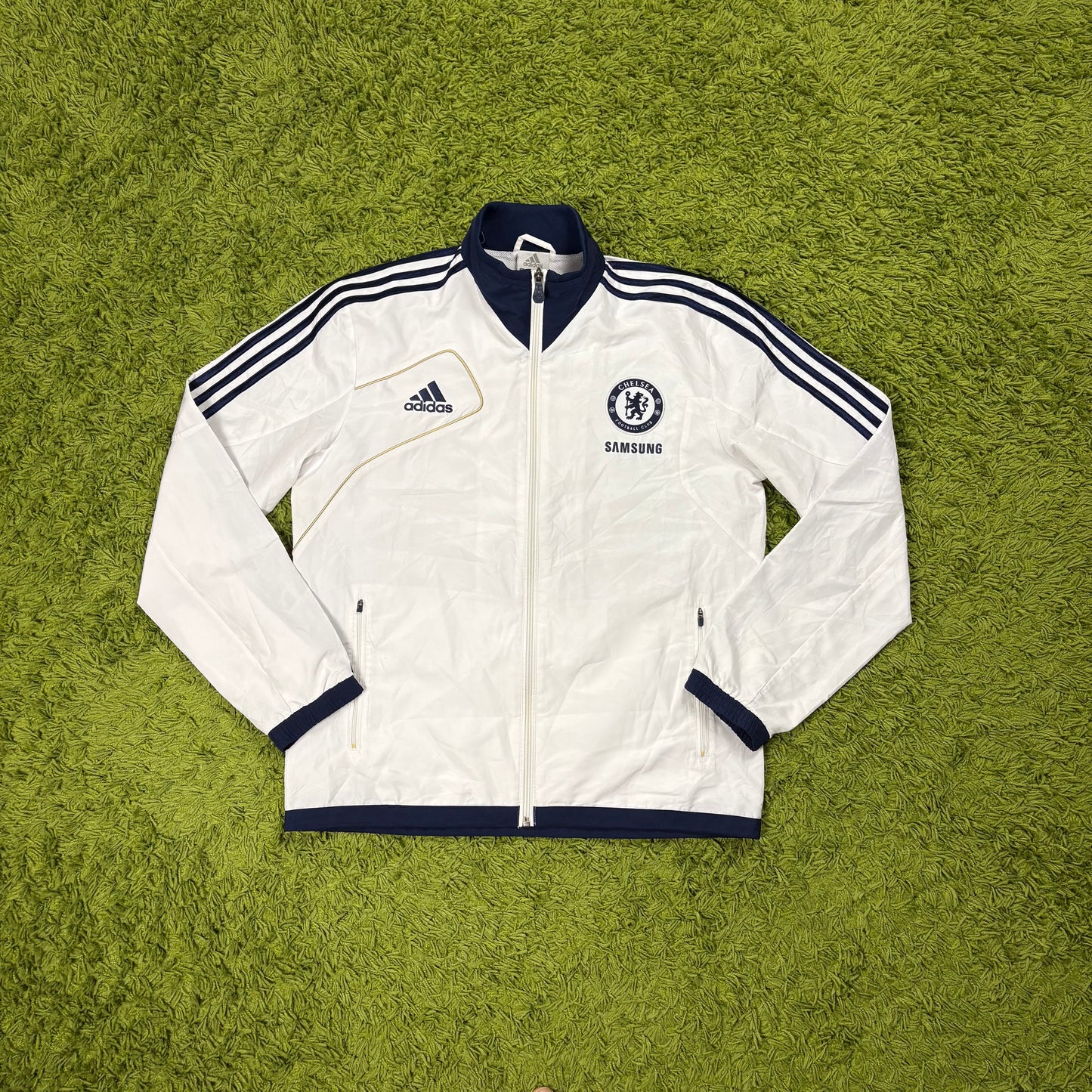 Adidas FC Chelsea Trainingsjacke Jacke weiß Größe M 2012