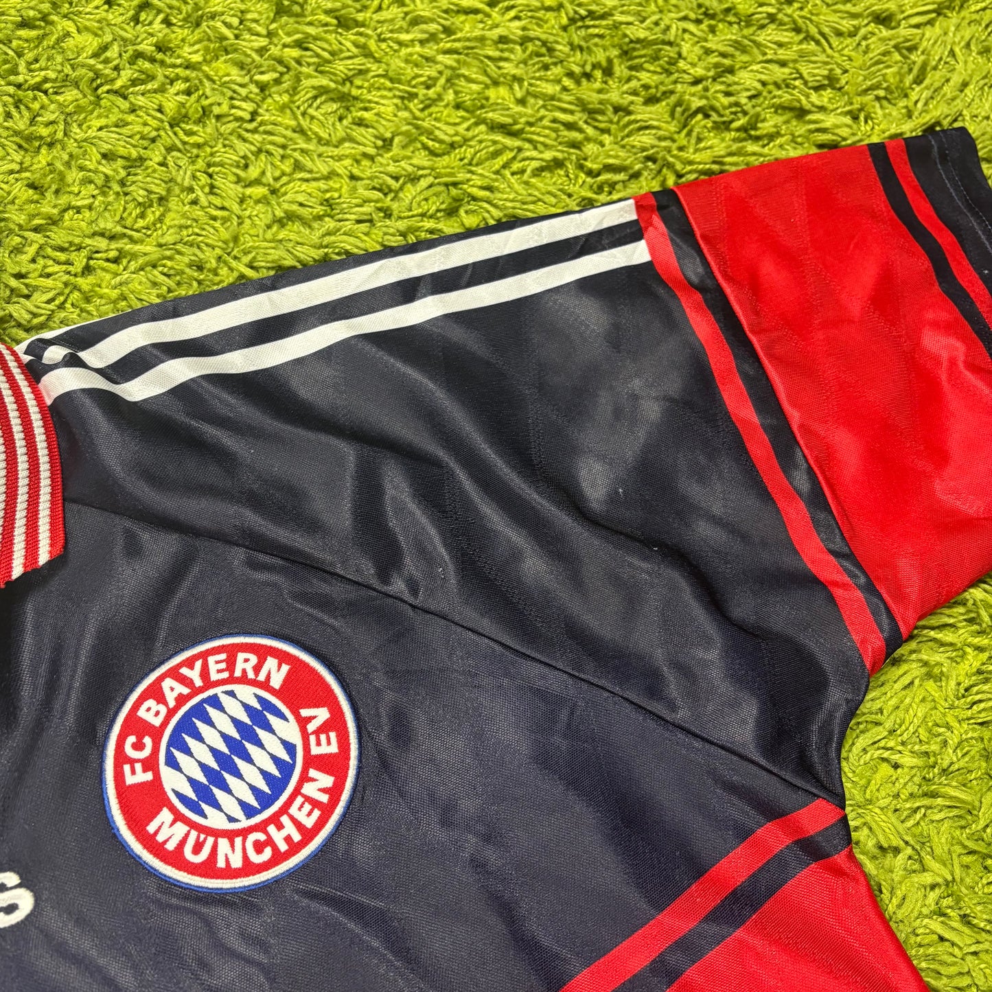 Adidas FC Bayern München Elber Trikot blau Größe M 1997 1998