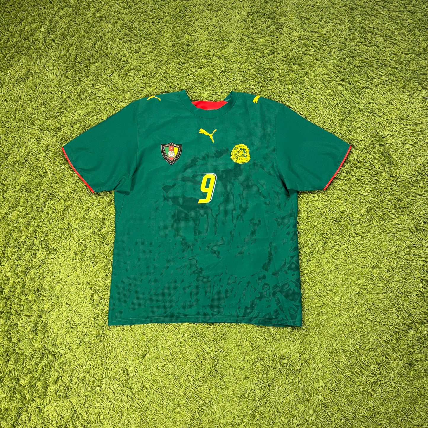 Puma Kamerun Etoo Eto‘o Trikot Grün Größe L 2006