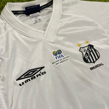 Umbro FC Santos Trikot weiß Größe XL 2001 #9